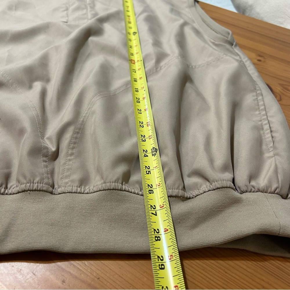 Zero Restriction Golf Outerwear Tan Microfiber Men’s Pullover Vest Size Large - Picture 7 of 7